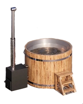 Hot Tub Edelstahleinsatz XXL (Außenofen)